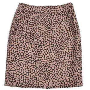 The Ann Taylor LOFT Petites Animal Print A-Line Brown Black Skirt Womens Size 2P